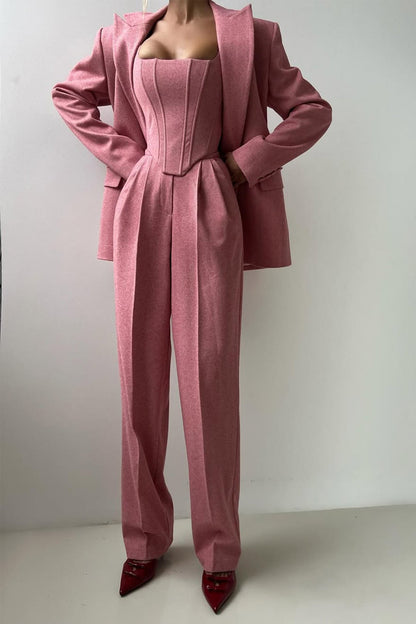 Melanie | Damen Dreiteiliger Hosenanzug