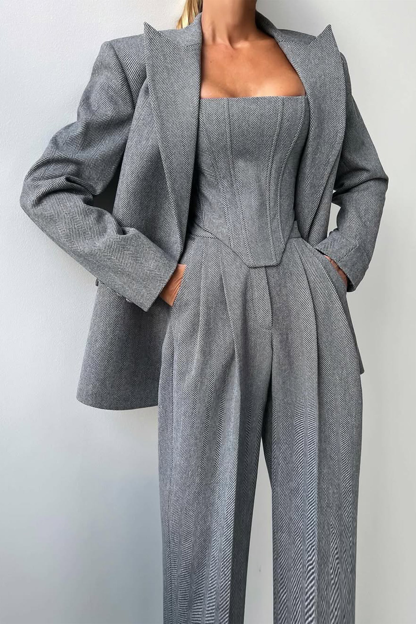 Melanie | Damen Dreiteiliger Hosenanzug