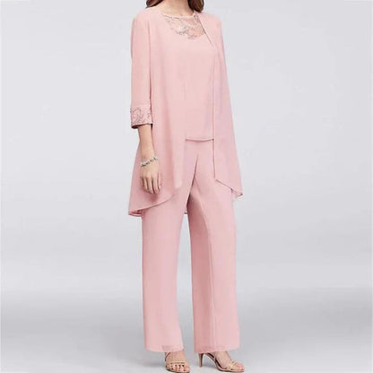Viviane | Damen Frühling Elegantes Lagen-Formelles Hosen-Set
