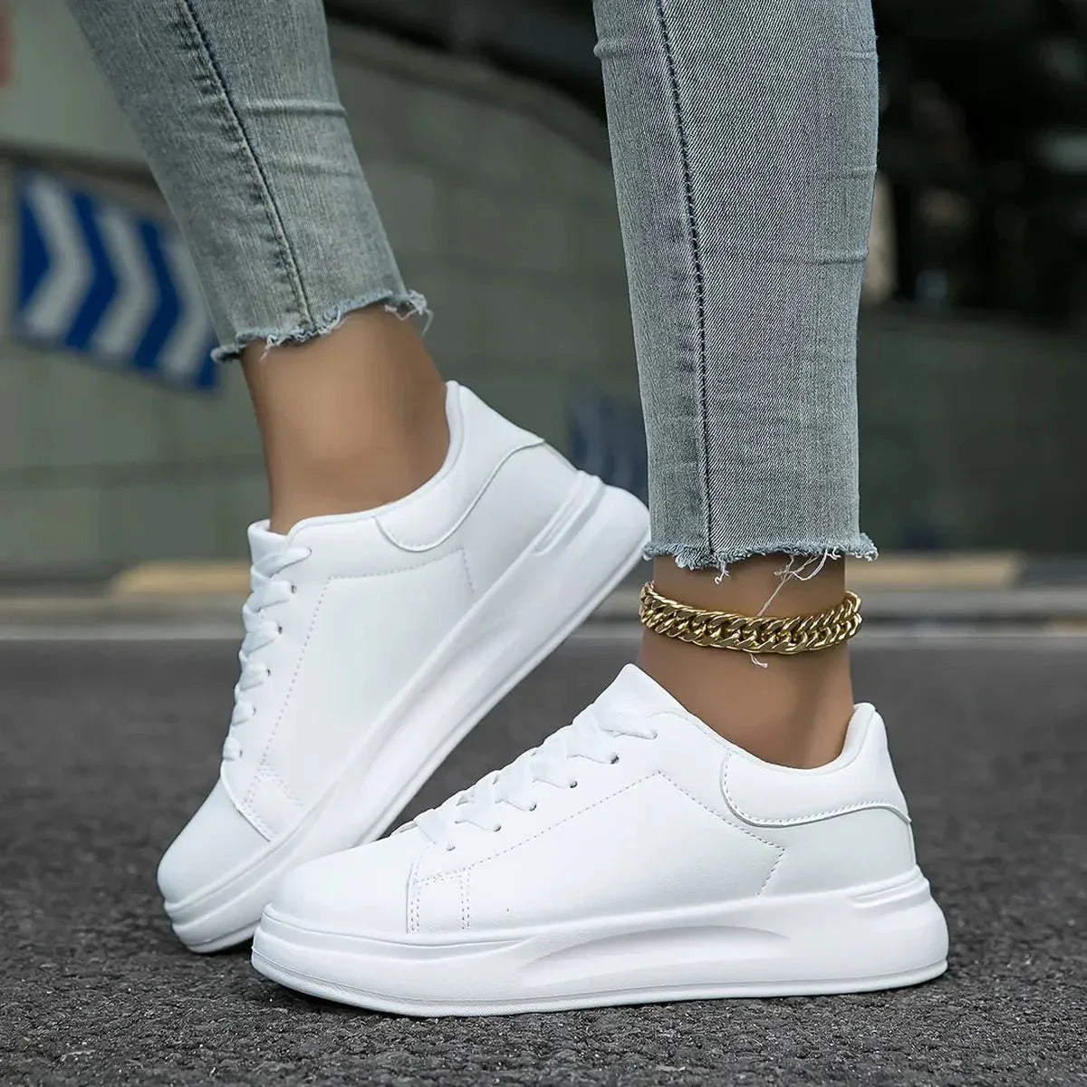 Helga | Damen Trendige Low-Top Freizeitschuhe