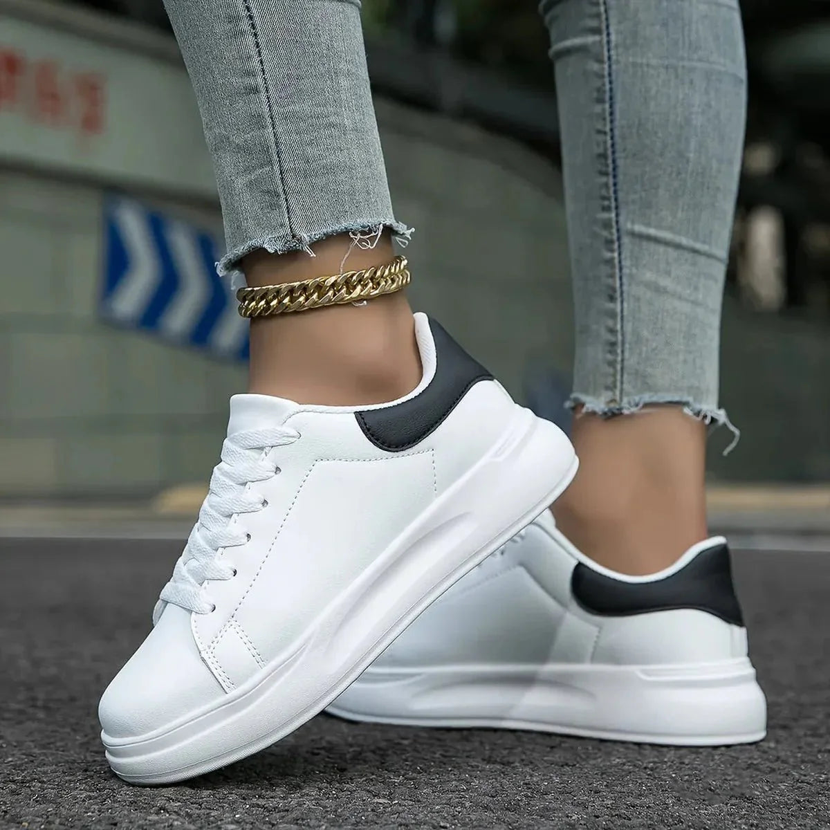 Helga | Damen Trendige Low-Top Freizeitschuhe