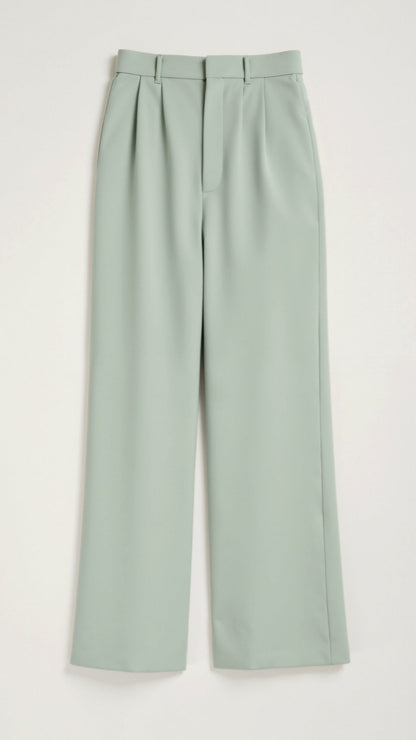 Natascha | Damen Frühjahrs Hochtaillierte Weite Hose