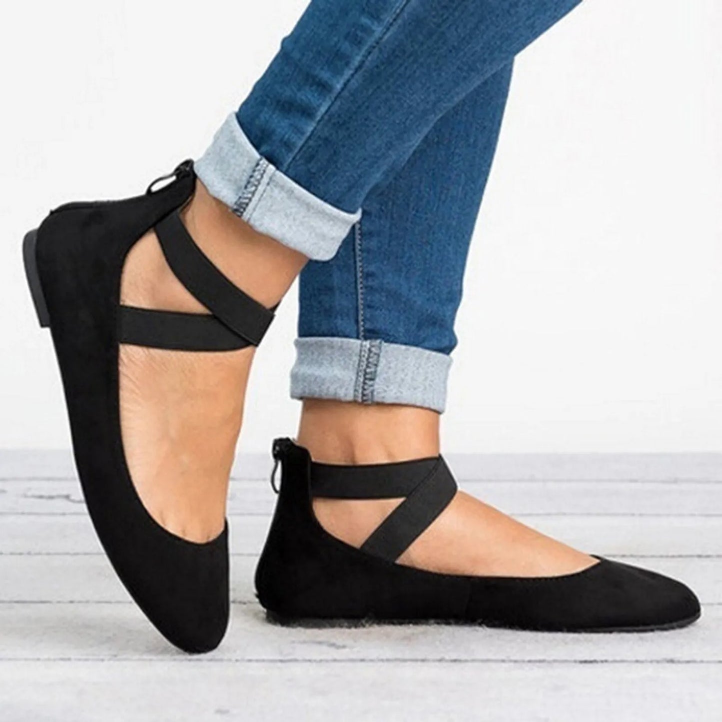 Verena | Bequeme Ballerinas mit Knöchelriemen