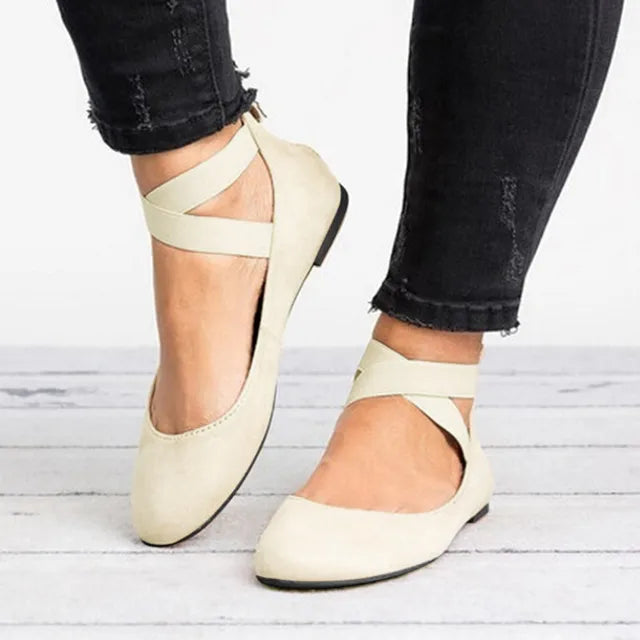 Verena | Bequeme Ballerinas mit Knöchelriemen