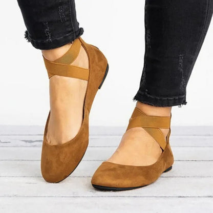 Verena | Bequeme Ballerinas mit Knöchelriemen
