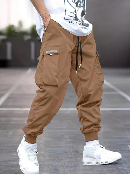 Dominic  | Herren Frühlings Cargohose mit Kordelzug