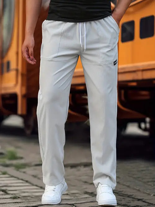 Clemens | Herren Alltags-Hose mit Verstellbarem Bund