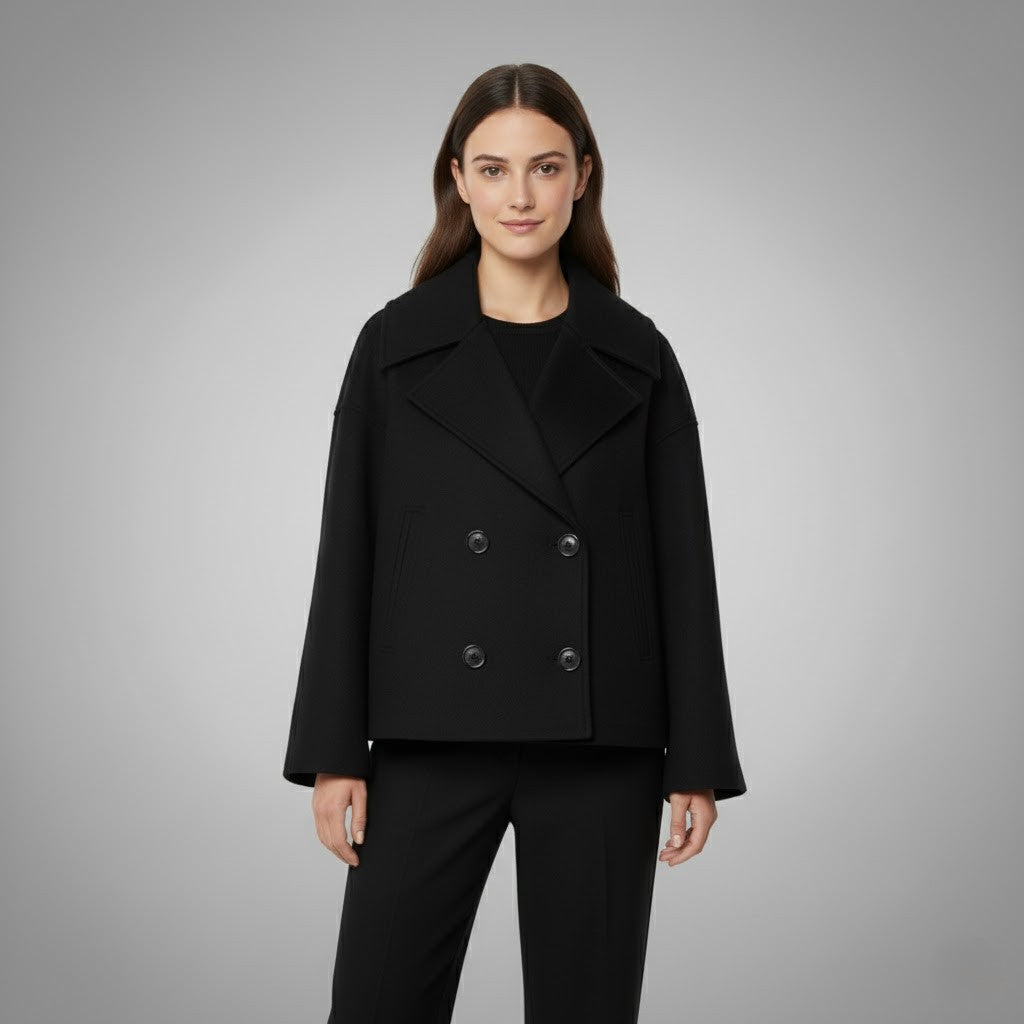 Tamara | Damen Moderne Jacke im Zweireiher-Look