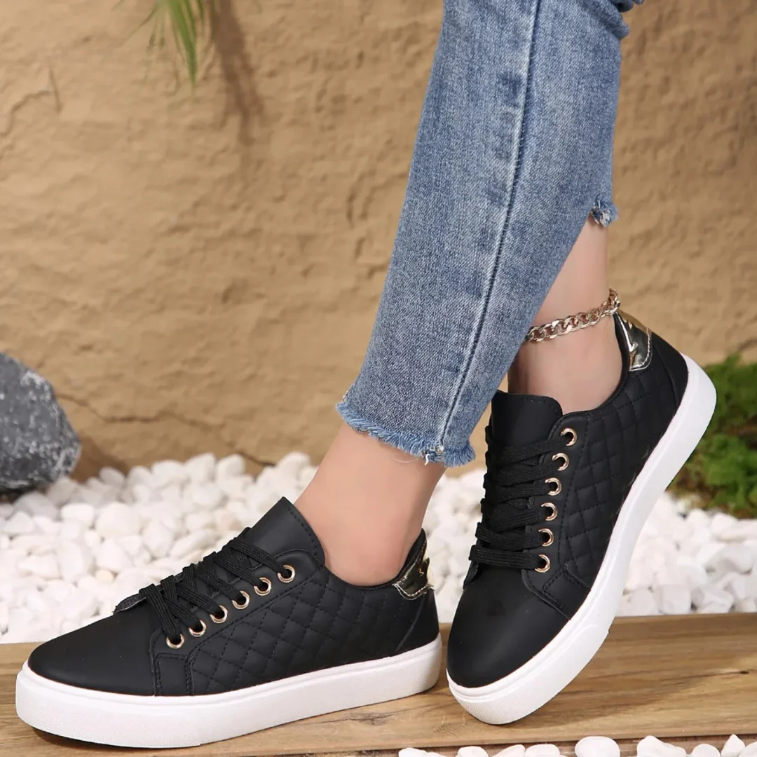 Maria | Damen klassische Schnür-Sneaker im modischen Stil