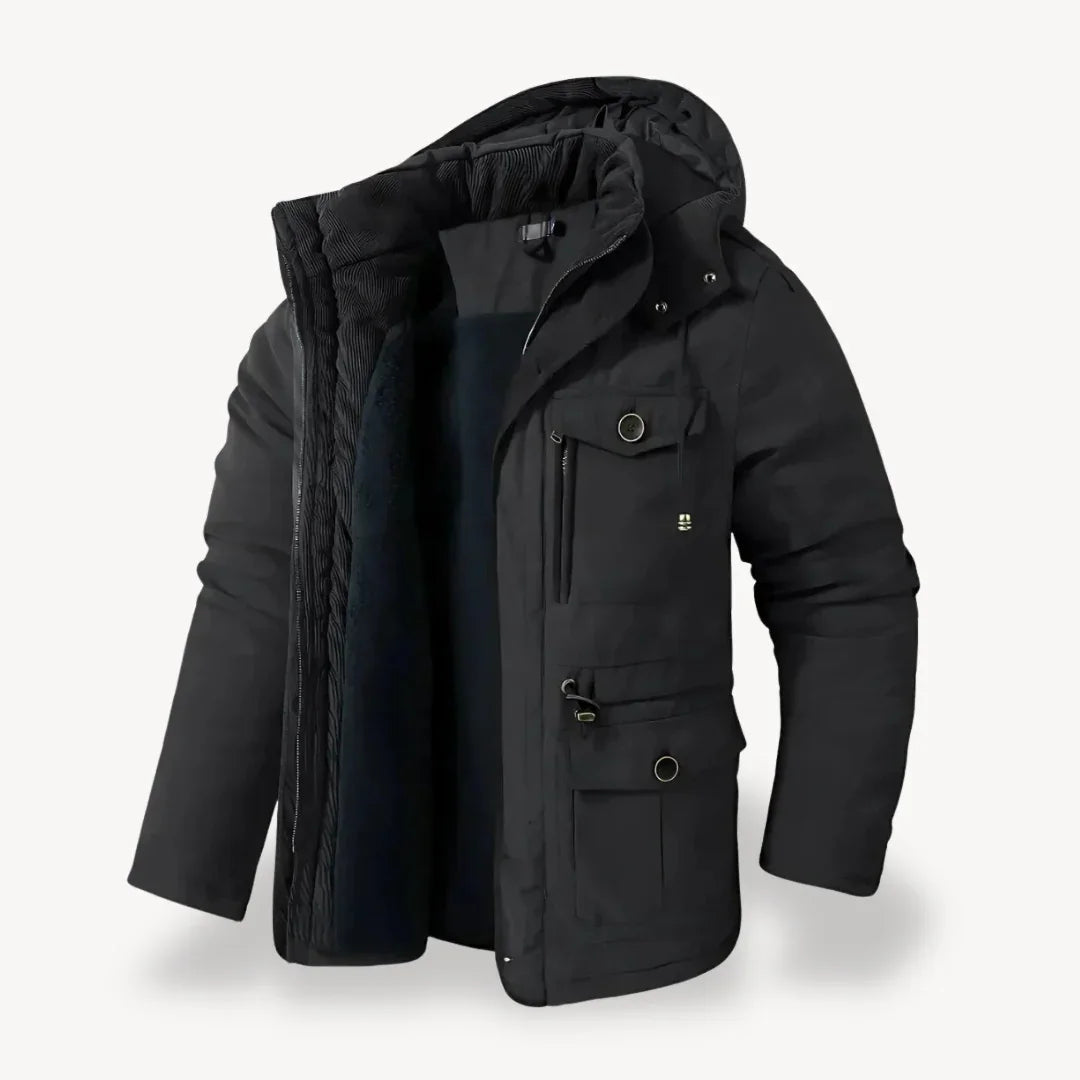 Friedrich | Herren Kapuzen-Winterjacke für Kaltes Wetter