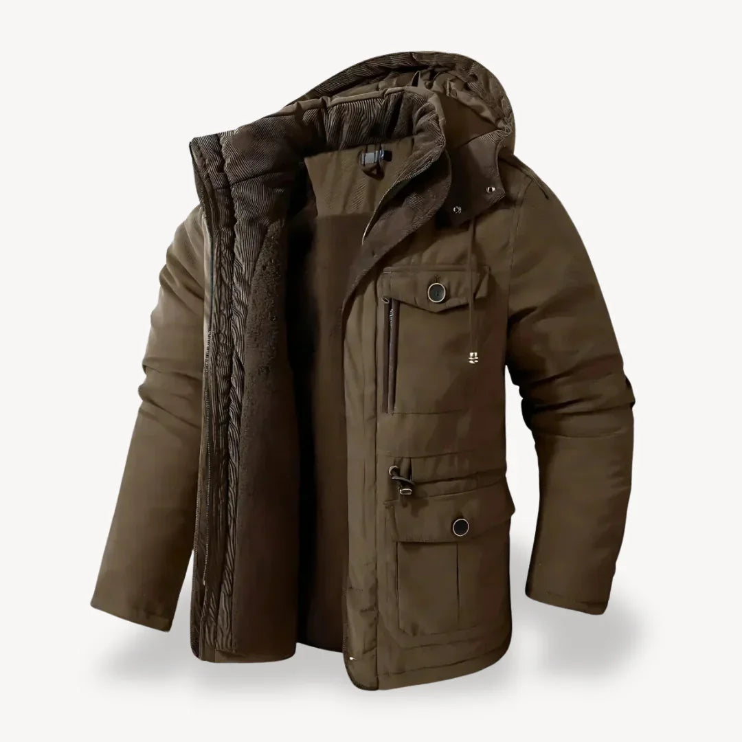 Friedrich | Herren Kapuzen-Winterjacke für Kaltes Wetter