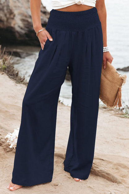 Verena | Damen Weit geschnittene Hose mit Hoher Taille und Lockerer Passform