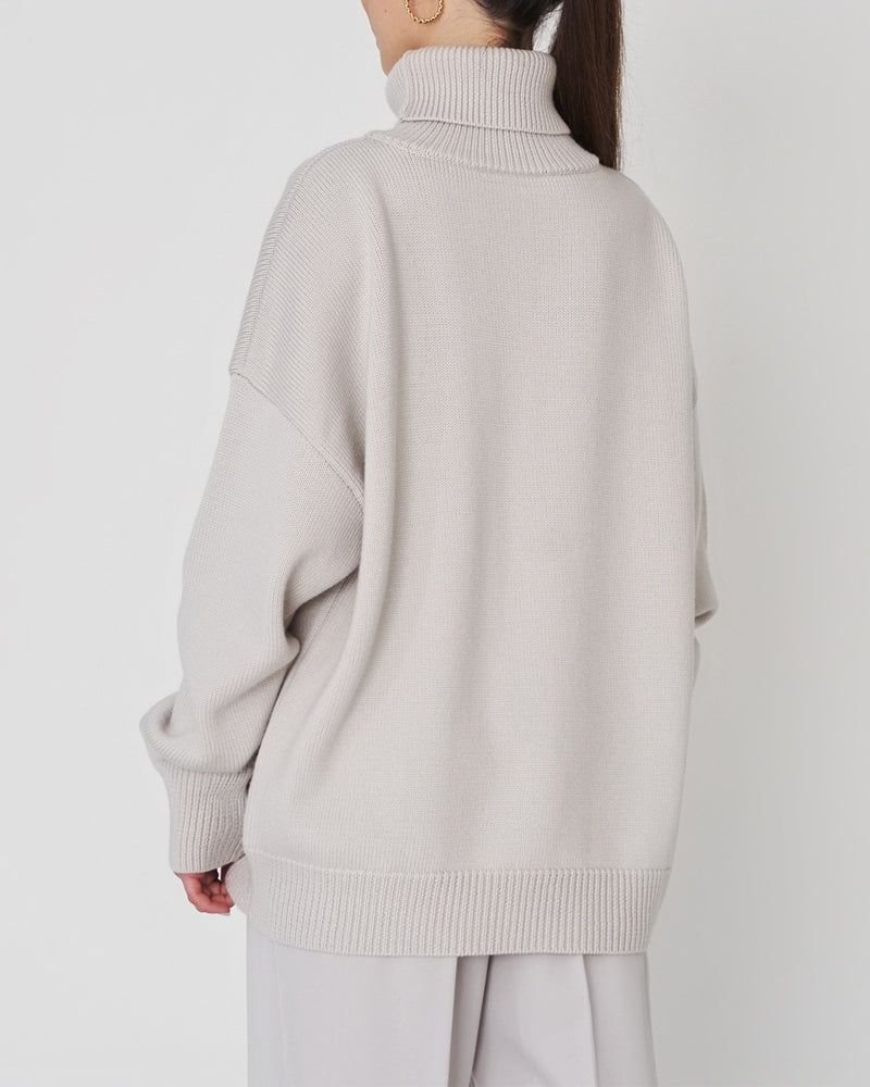 Regine | Damen Lockerer Rollkragen Strickpullover
