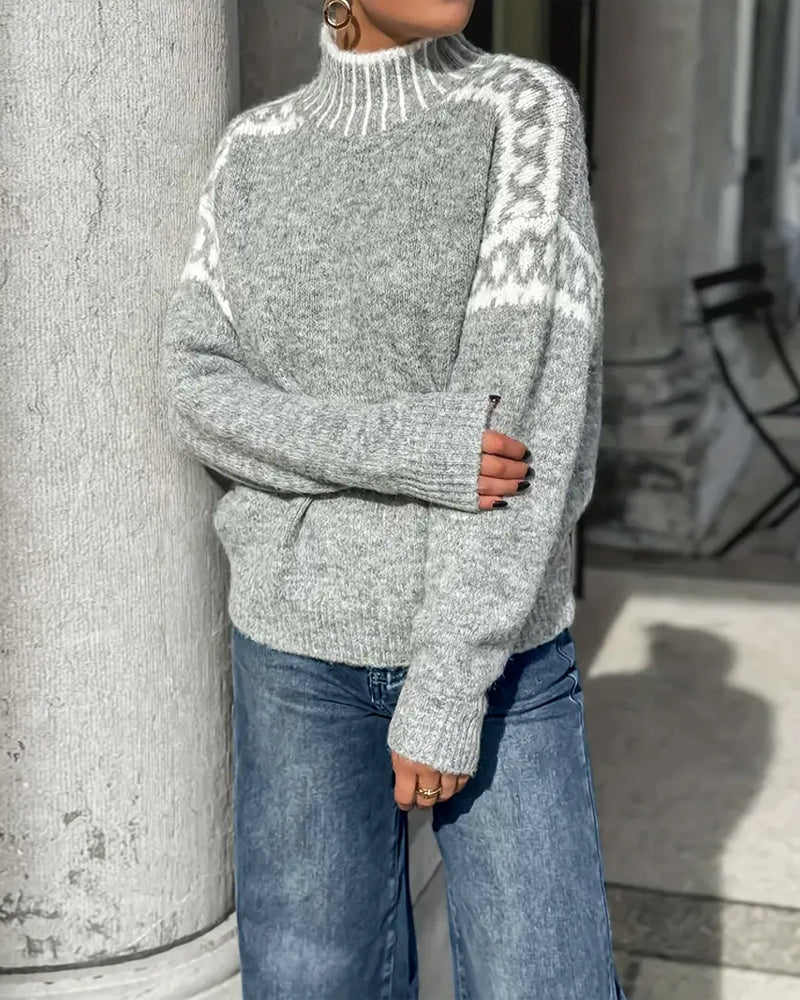 Hanna | Damen Alltäglicher Pullover für die Kalte Jahreszeit