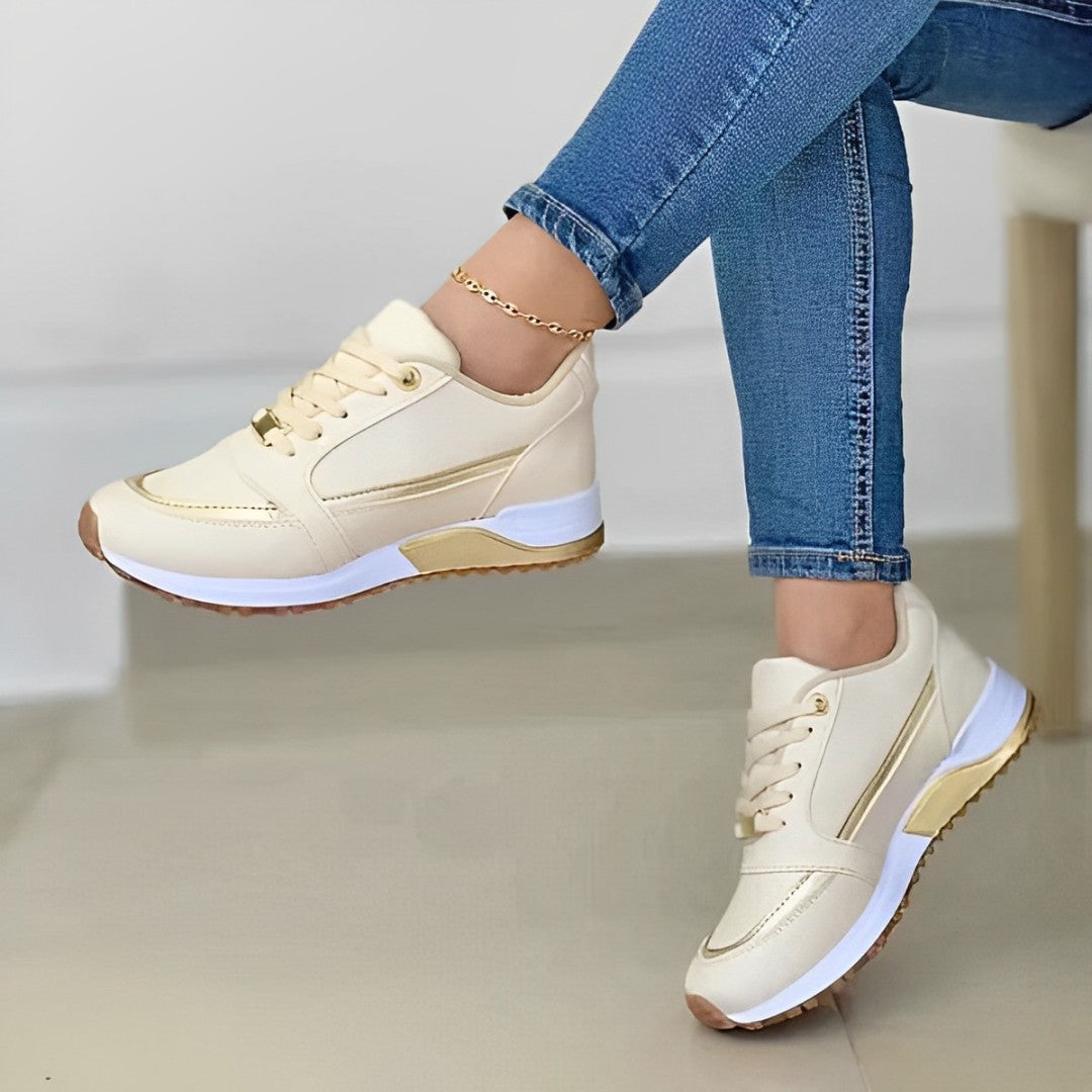 Angela | Damen Freizeit-Sneaker mit niedrigem Schaft