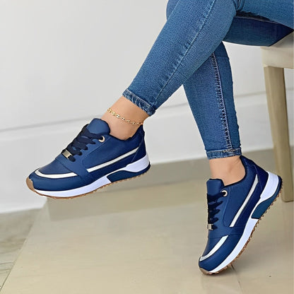 Angela | Damen Freizeit-Sneaker mit niedrigem Schaft