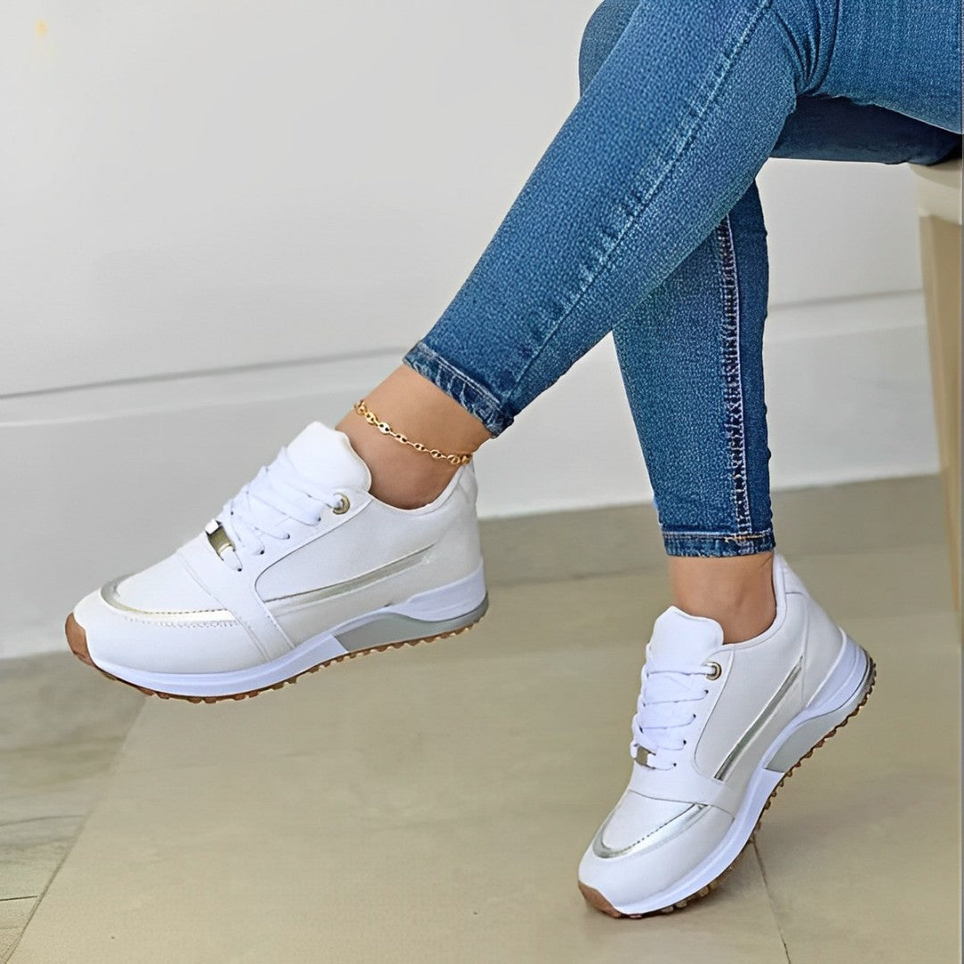 Angela | Damen Freizeit-Sneaker mit niedrigem Schaft