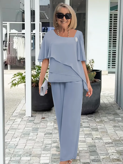 Verena | Damen Elegantes Sommer Feminines Set