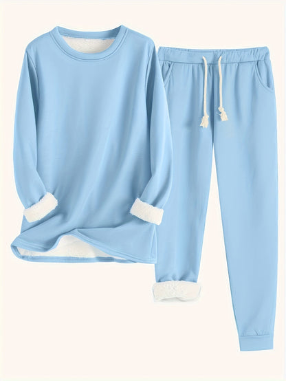 Gabriela | Damen Lässiges Winter-Loungewear-Set