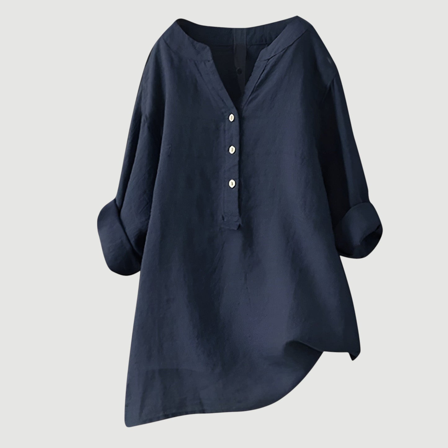 Jessica | Damen Lockeres Freizeit-Top mit V-Ausschnitt