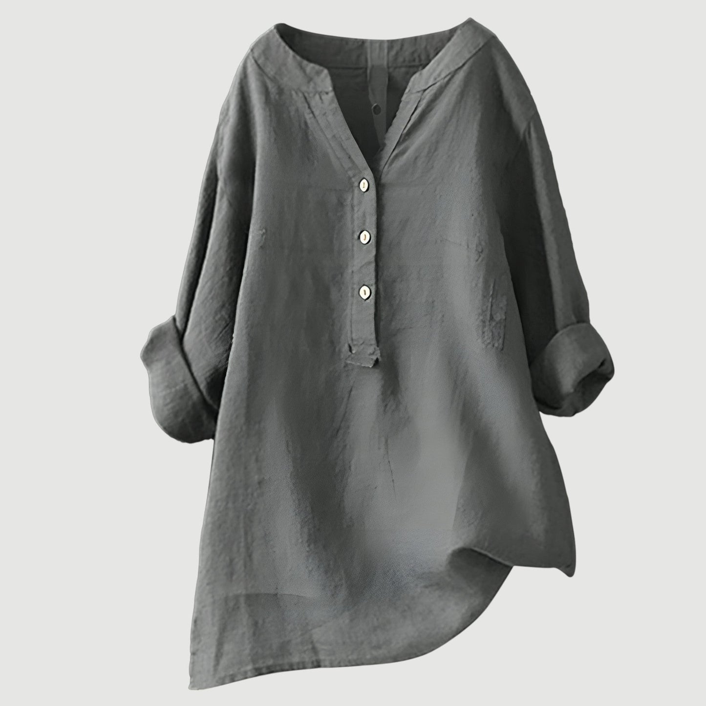 Jessica | Damen Lockeres Freizeit-Top mit V-Ausschnitt