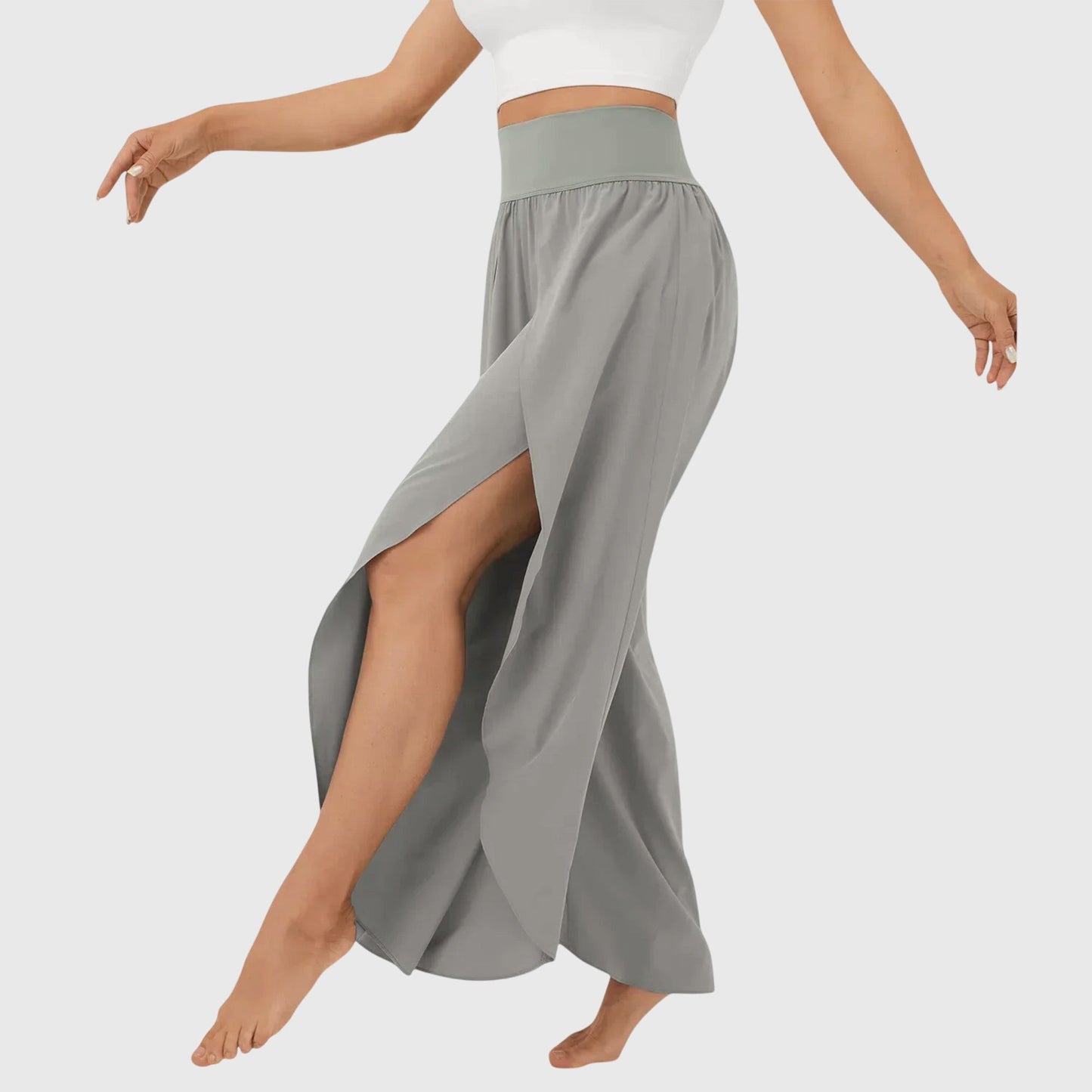 Jasmin | Damen Luftige Lounge-Hose mit Schlitz-Design