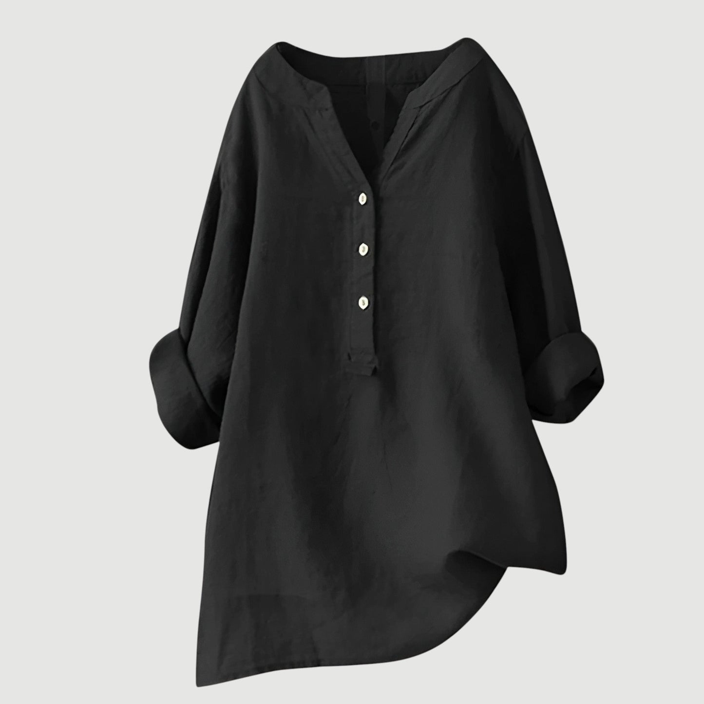 Jessica | Damen Lockeres Freizeit-Top mit V-Ausschnitt