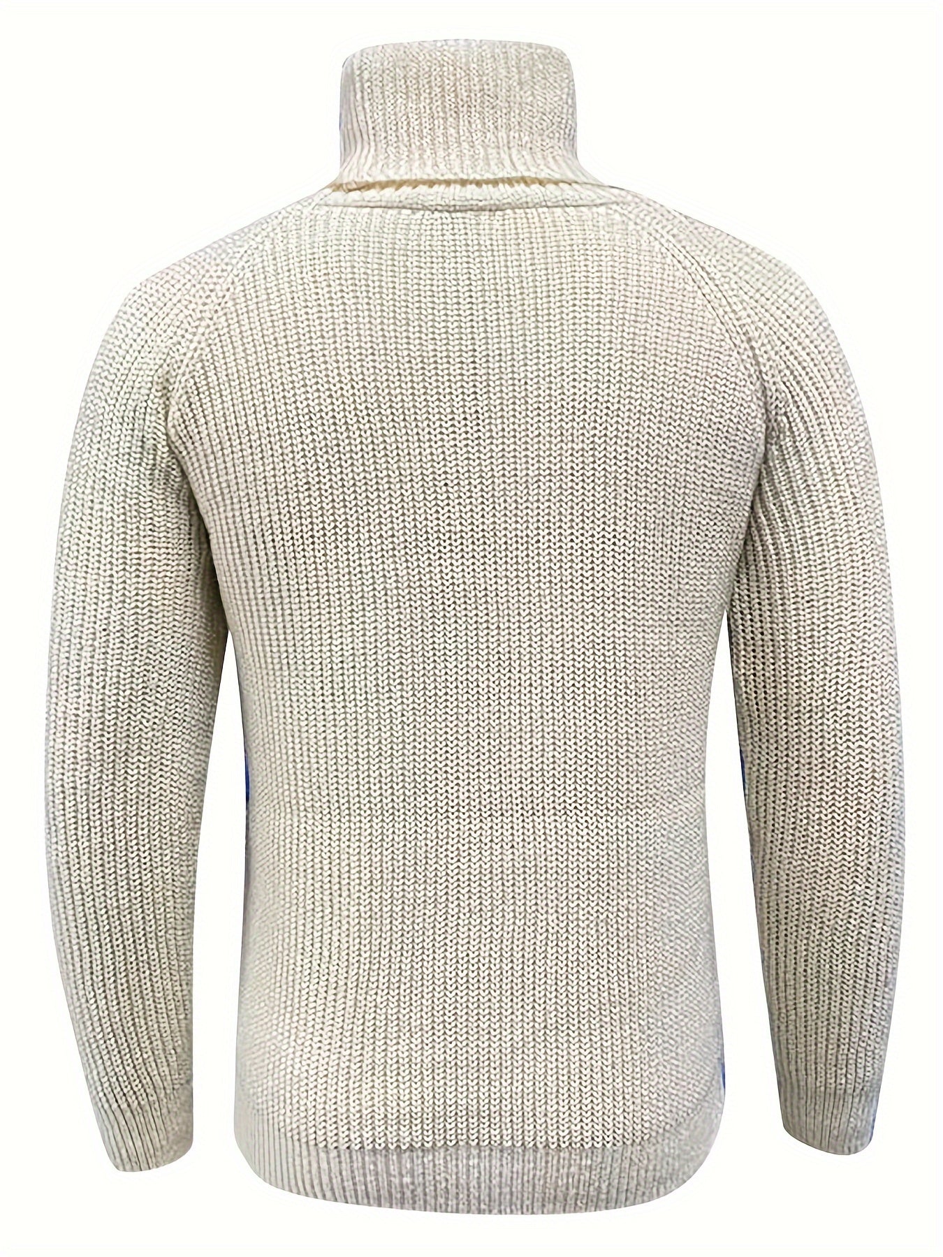 Malte | Herren Warmer Gerippter Rollkragenpullover