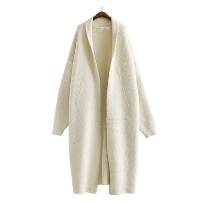 Barbara | Damen Frühling Longline Offener Cardigan