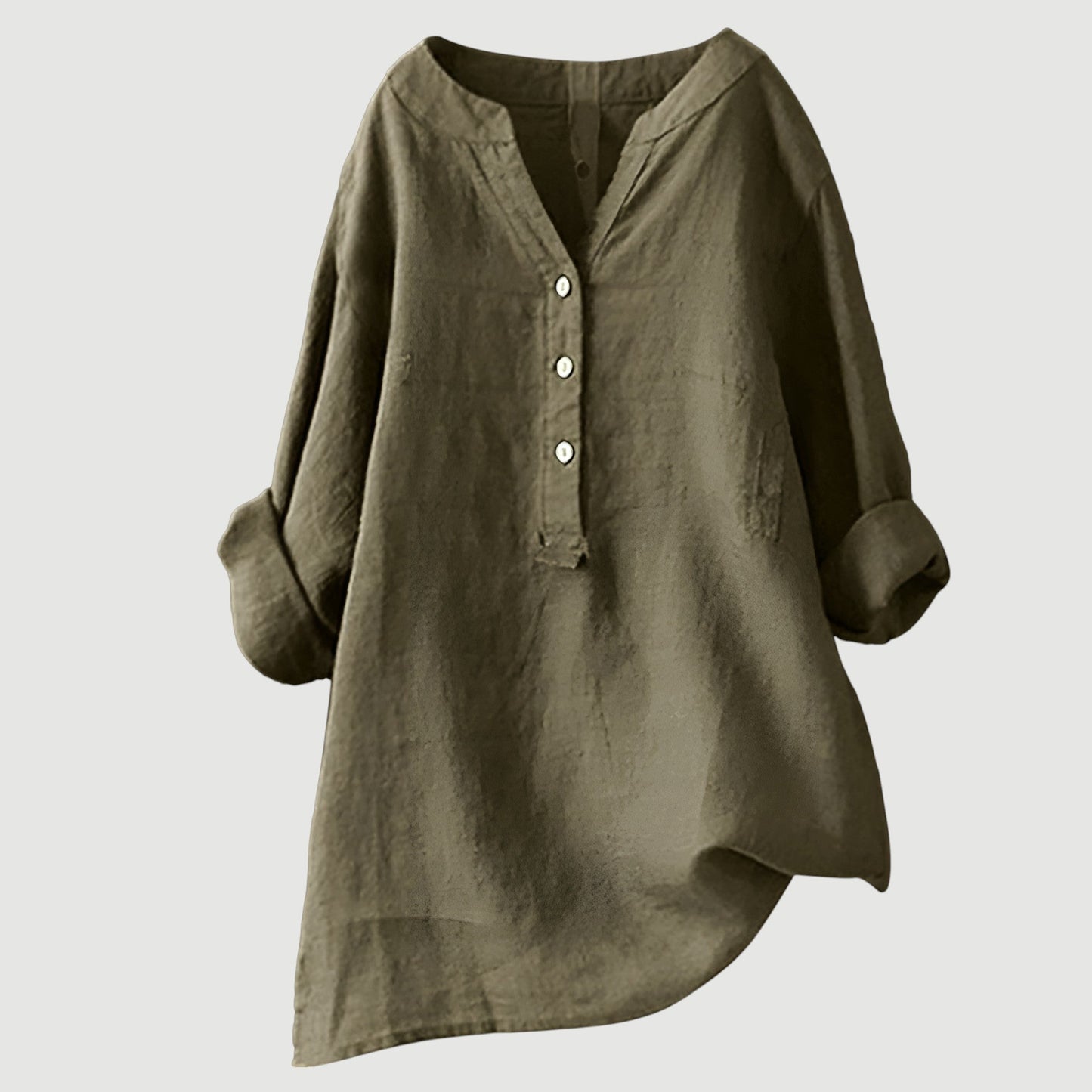 Jessica | Damen Lockeres Freizeit-Top mit V-Ausschnitt