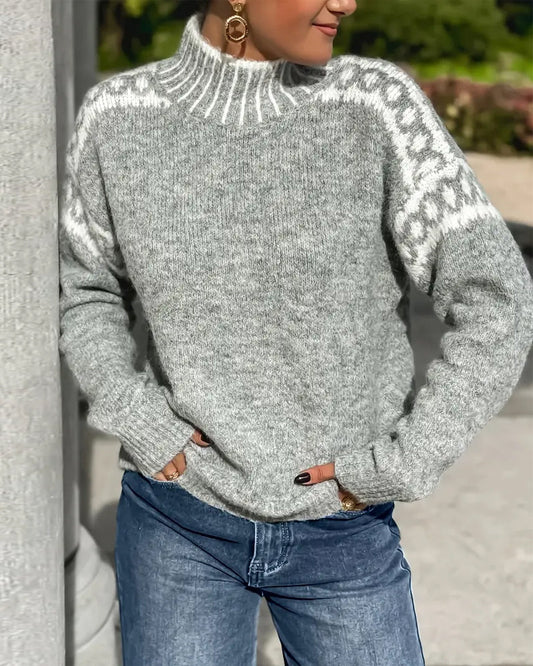 Hanna | Damen Alltäglicher Pullover für die Kalte Jahreszeit