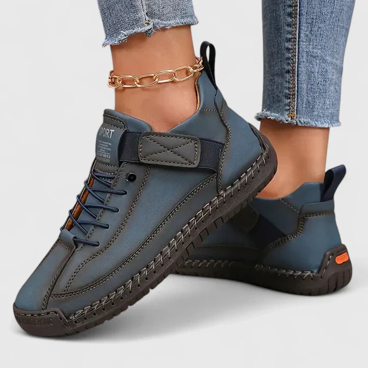 Sabine | Damen Lässige Schnür-Sneaker