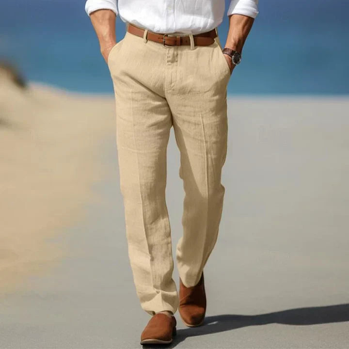 Elias | Herren Frühlings Klassische Gerade Bein Hose