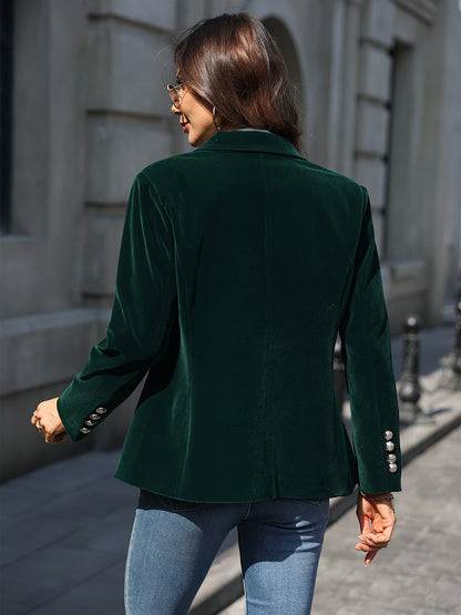 Maja | Damen Trendiger Weicher Samt-Blazer im Casual-Fit