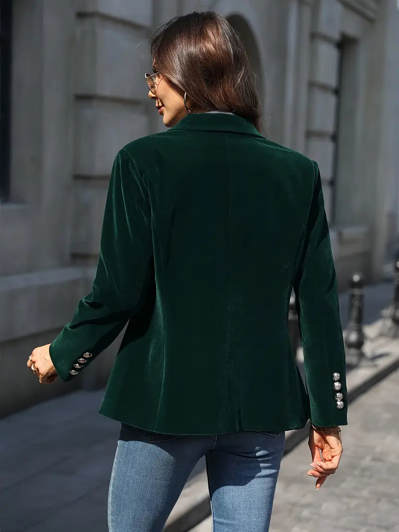 Emilia | Damen Klassischer Blazer mit Ein-Knopf-Verschluss