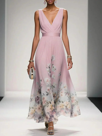 Julia | Damen Blumenmuster Kleid für Hochzeitsgäste