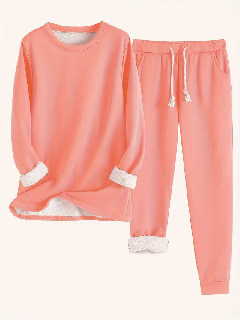 Gabriela | Damen Lässiges Winter-Loungewear-Set