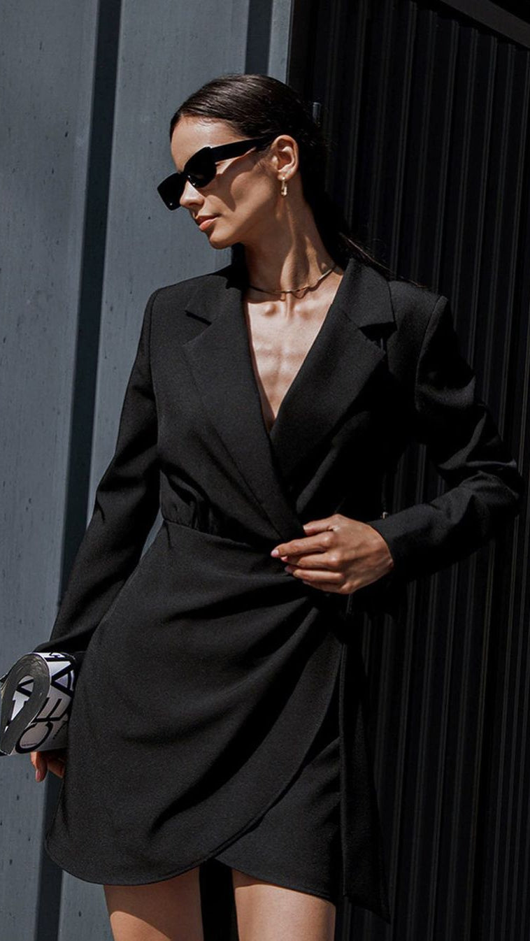 Verena | Damen Frühlings-Minikleid mit langen Ärmeln