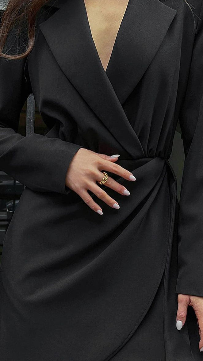 Verena | Damen Frühlings-Minikleid mit langen Ärmeln