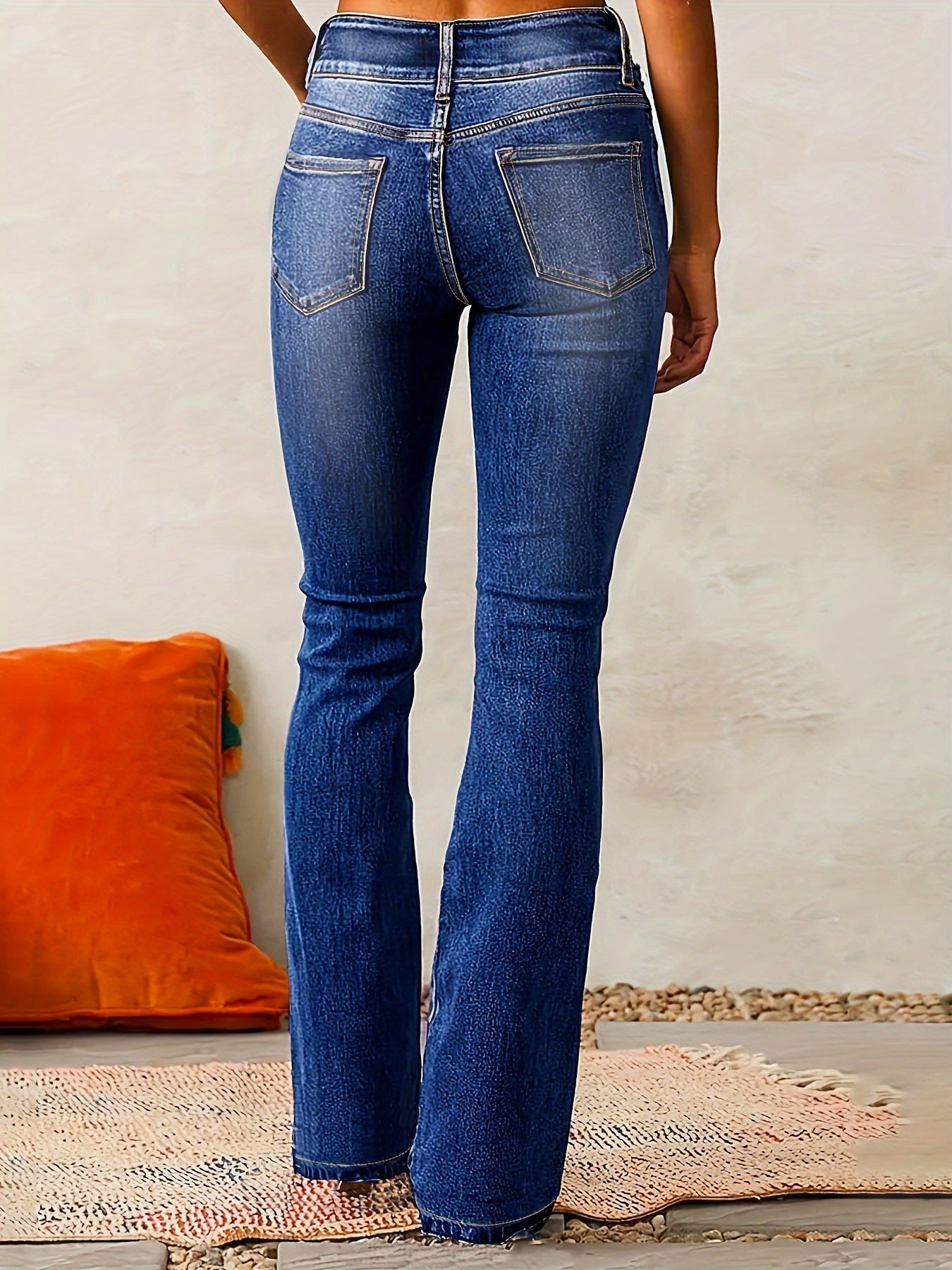 Lydia | Damen High-Waist Schlagjeans