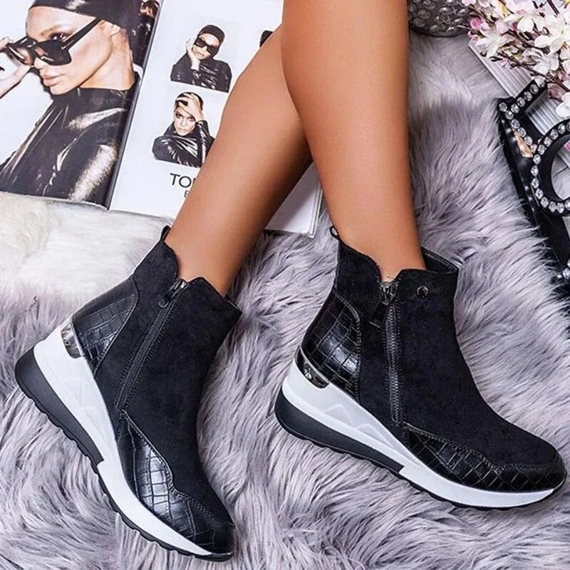 Britta | Damen Herbst Stiefeletten mit Reißverschluss