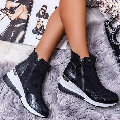 Britta | Damen Herbst Stiefeletten mit Reißverschluss
