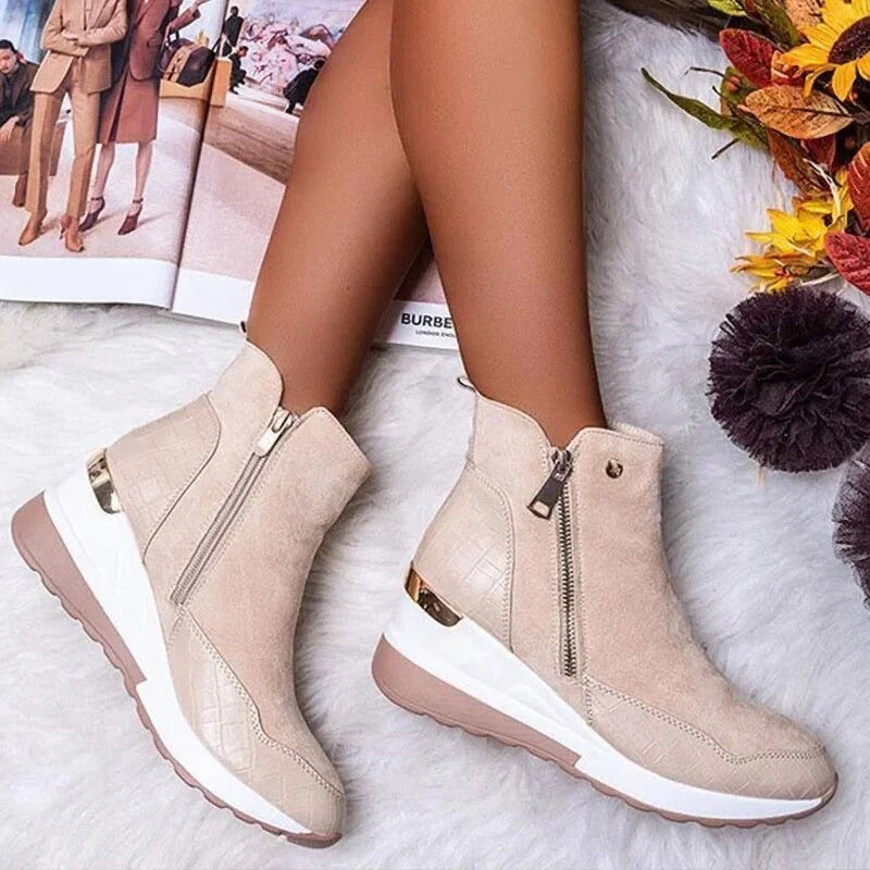 Britta | Damen Herbst Stiefeletten mit Reißverschluss