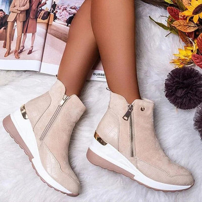 Britta | Damen Herbst Stiefeletten mit Reißverschluss
