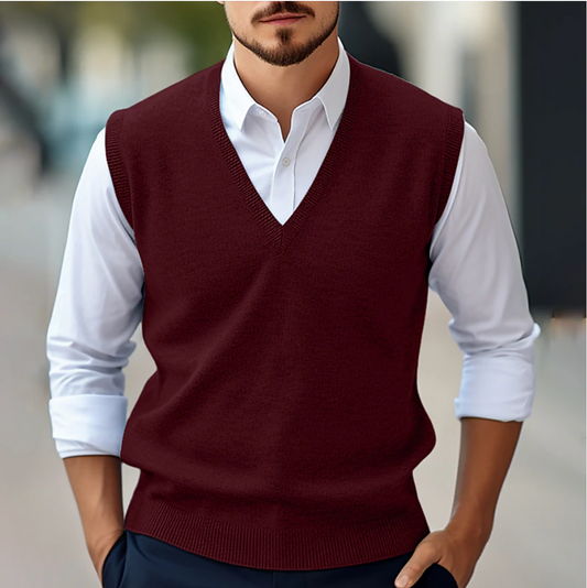 Peter | Herren Smart-Casual ärmelloses Pullover-Top