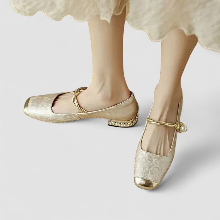Christa | Damen Orthopädische Mary Jane Niedrig-Absatz-Schuhe