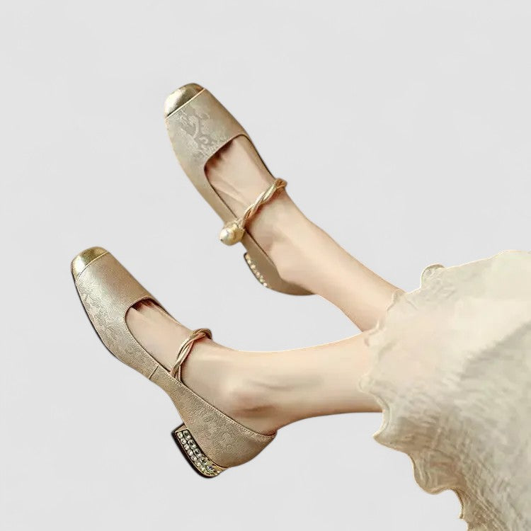 Christa | Damen Orthopädische Mary Jane Niedrig-Absatz-Schuhe