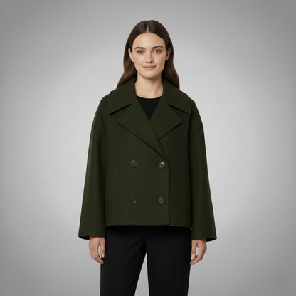 Tamara | Damen Moderne Jacke im Zweireiher-Look