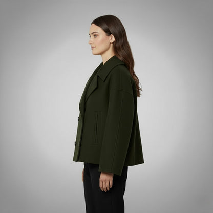 Tamara | Damen Moderne Jacke im Zweireiher-Look