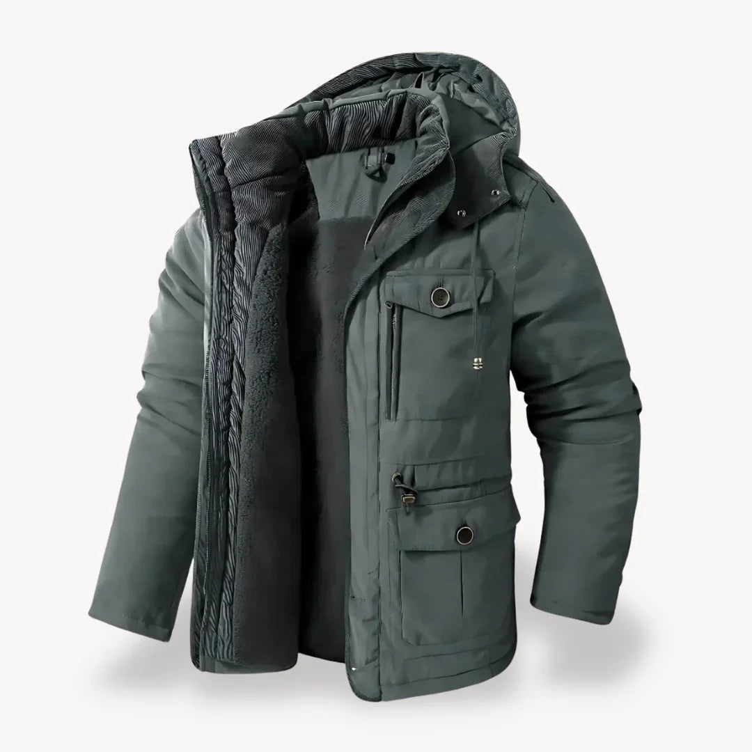 Friedrich | Herren Kapuzen-Winterjacke für Kaltes Wetter